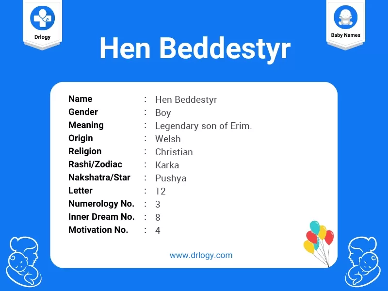 Hen Beddestyr Name Meaning